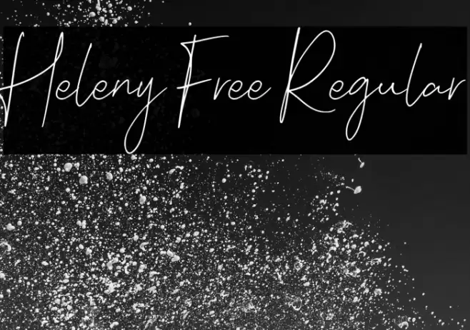Heleny Free Regular フォント examples