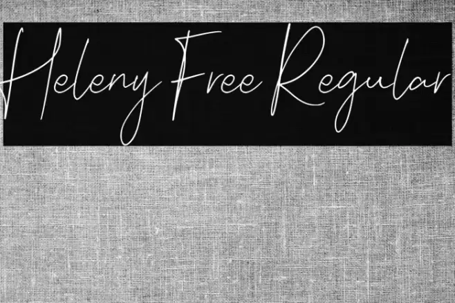 Heleny Free Regular フォント examples
