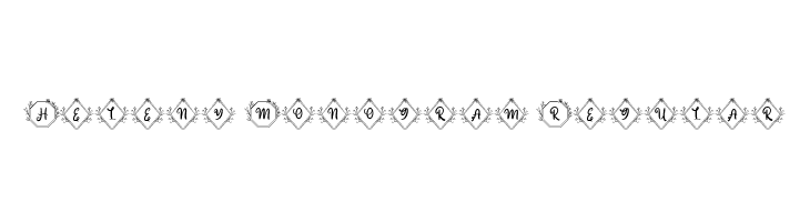 Heleny Monogram Regular  Free Fonts Download