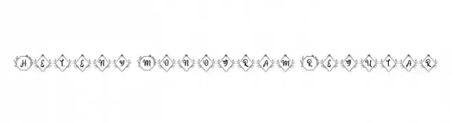 Heleny Monogram Regular  Скачать бесплатные шрифты