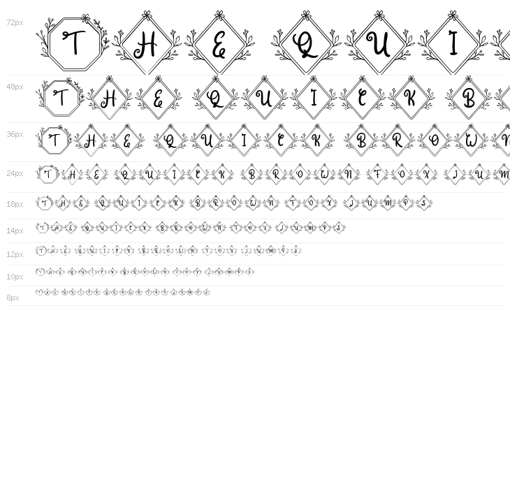 Heleny Monogram Regular Waterfall