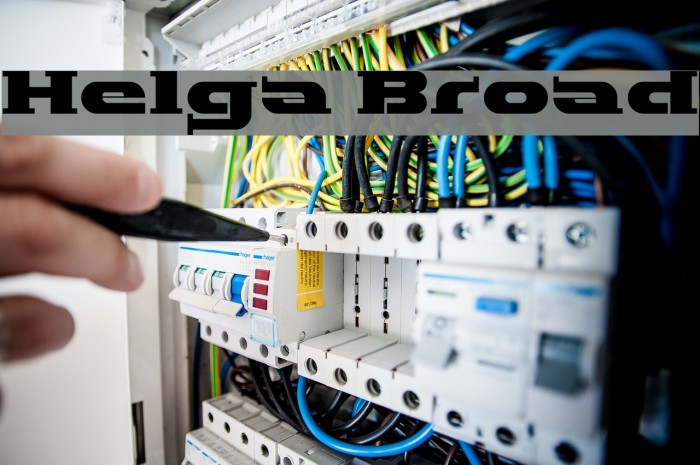Helga Broad Font examples