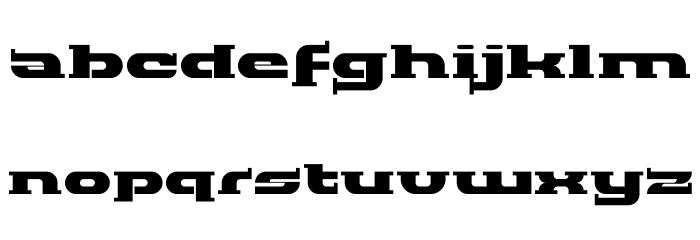 Helga Broad Font LOWERCASE