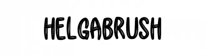 Helga Brush  Frei Schriftart Herunterladen