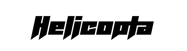 Helicopta  Fuentes Gratis Descargar
