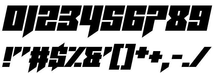 Helicopta Font OTHER CHARS