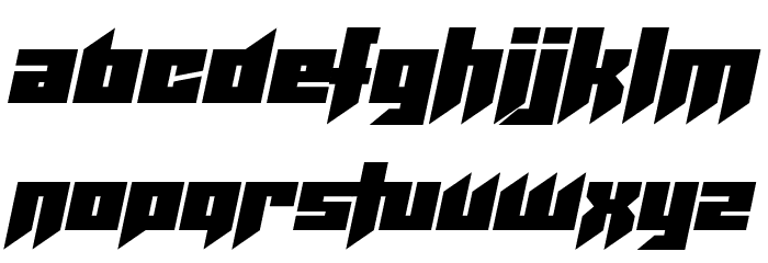 Helicopta Font LOWERCASE