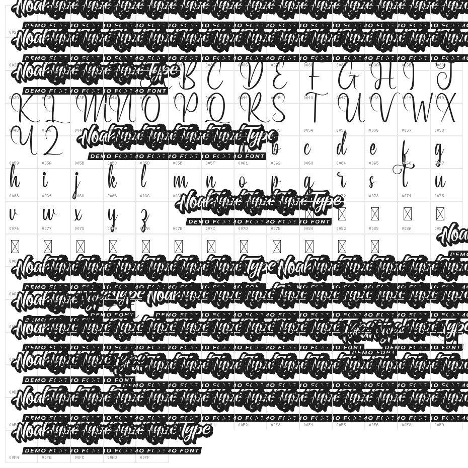 Heliolla Demo Character Map