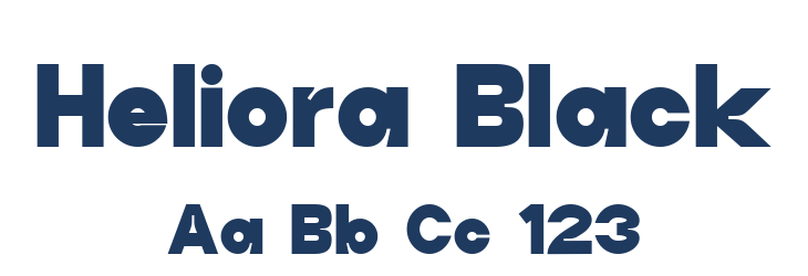 Heliora Black Font Preview