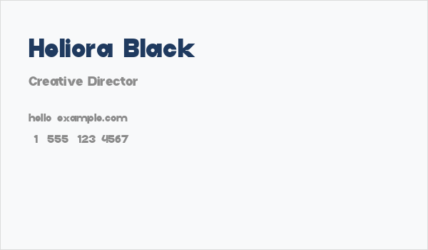 Heliora Black Business Card
