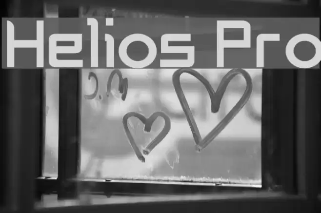 Helios Pro Font examples