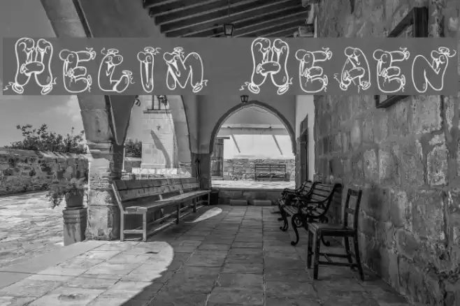 Helium Heaven Font examples