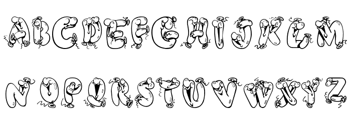 Helium Heaven Font LOWERCASE
