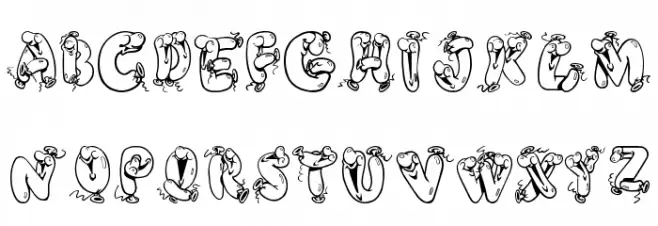 Helium Heaven Font LOWERCASE