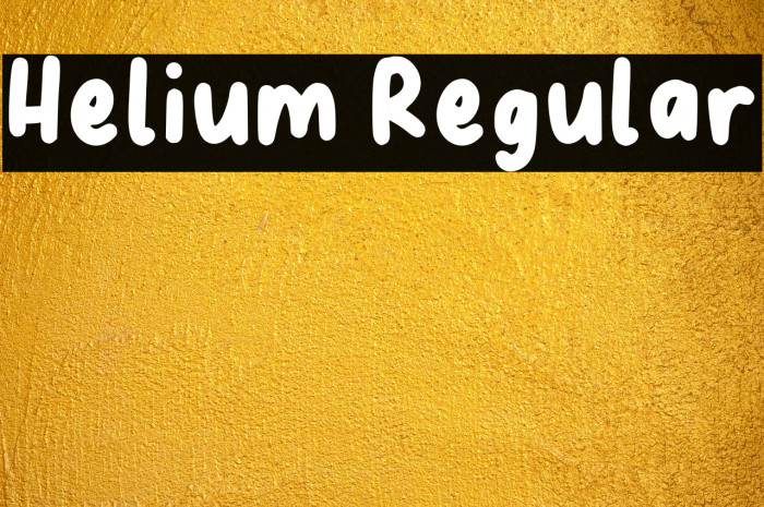 Helium Regular Example 1