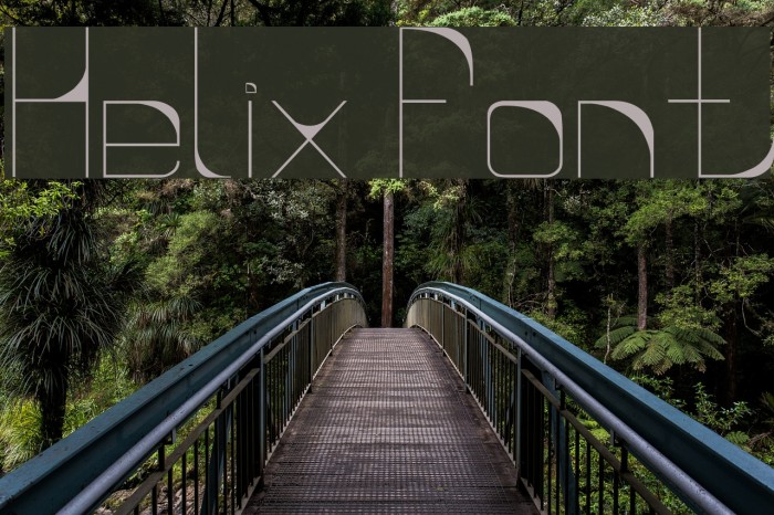 Helix Font examples