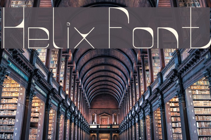 Helix Font examples