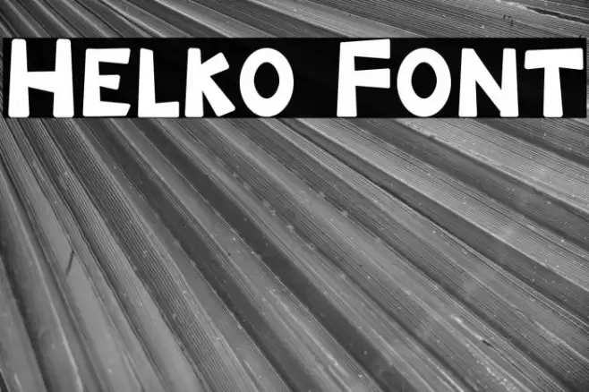 Helko Font examples