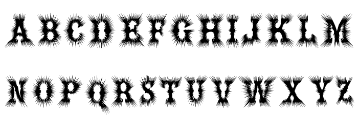 Hell Bar Font LOWERCASE
