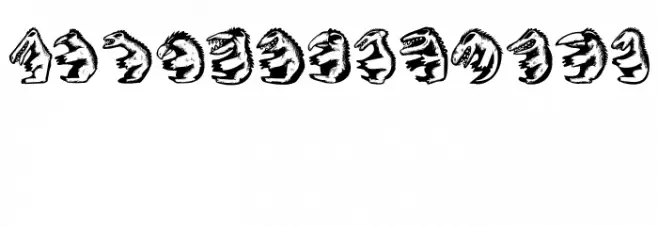 Hell Beasts Regular Шрифта ВЕРХНИЙ