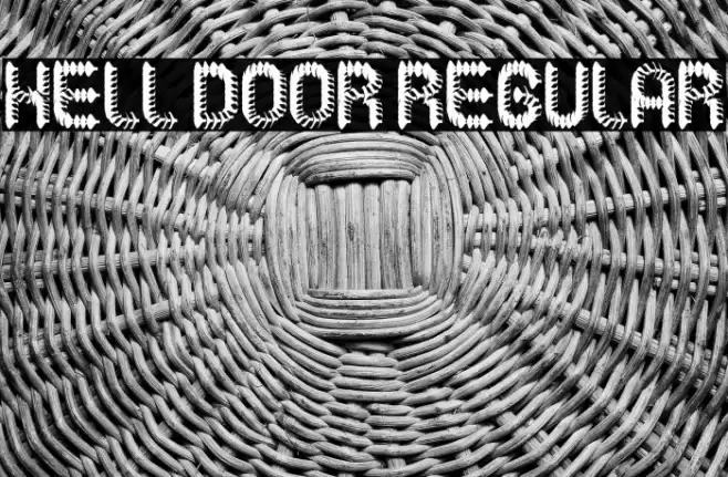 Hell Door Regular Font examples