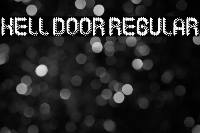 Hell Door Regular Font examples