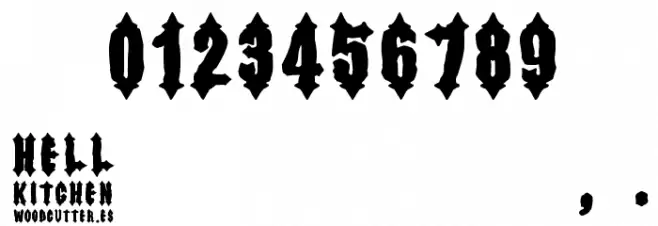 Hell Kitchen Font OTHER CHARS