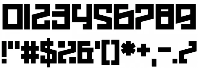 Hell Underwater Font OTHER CHARS