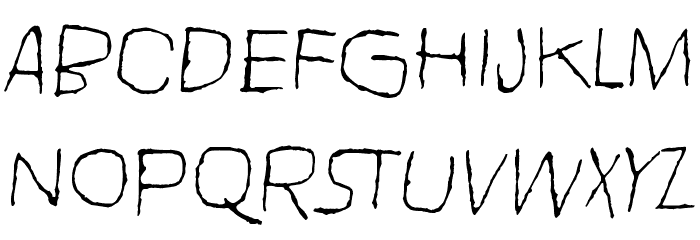 Hell is round the corner Font LOWERCASE
