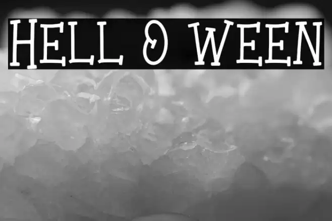 Hell o ween Font examples