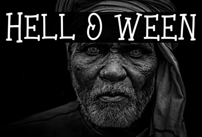 Hell o ween Font examples