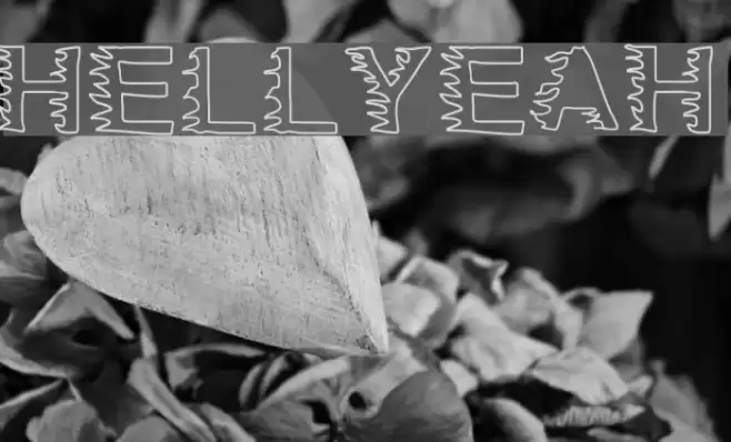 HellYeah Font examples