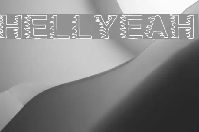 HellYeah Font examples