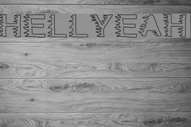 HellYeah Font examples