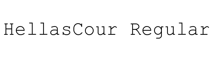 HellasCour Regular  font caratteri gratis