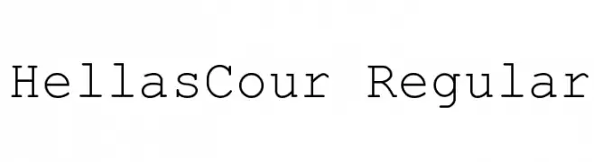 HellasCour Regular  Frei Schriftart Herunterladen