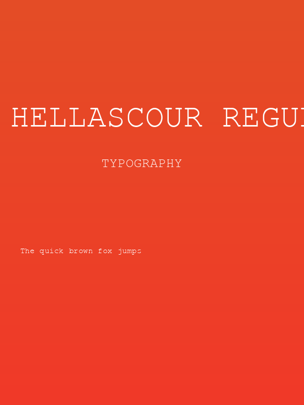 HellasCour Regular Poster
