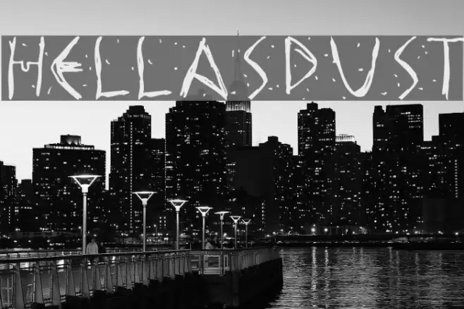 HellasDust Font examples