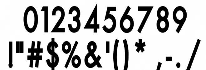 HellasFun Condensed Bold Font OTHER CHARS