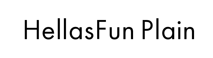 HellasFun Plain Шрифта