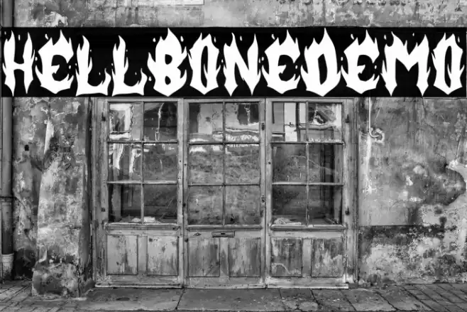 Hellbone-Demo Font examples