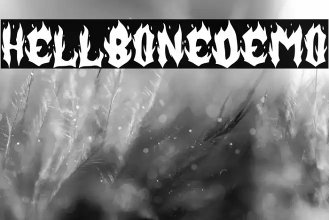 Hellbone-Demo Font examples