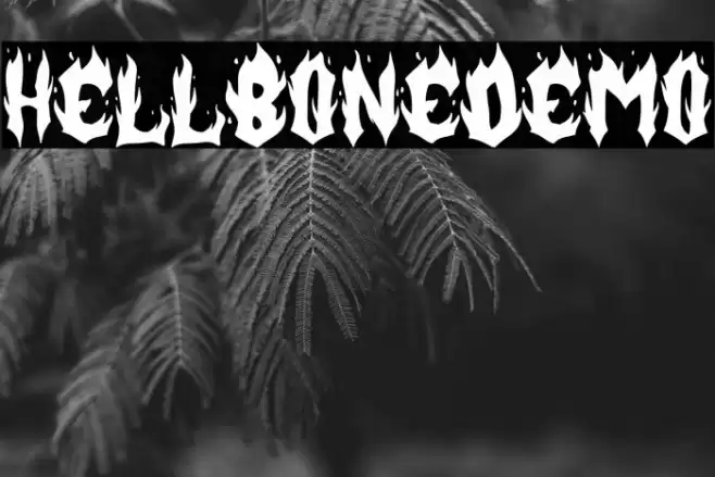 Hellbone-Demo Font examples