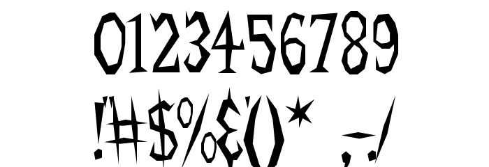 Hellcats BV Font OTHER CHARS