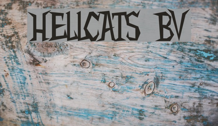 Hellcats BV Font examples