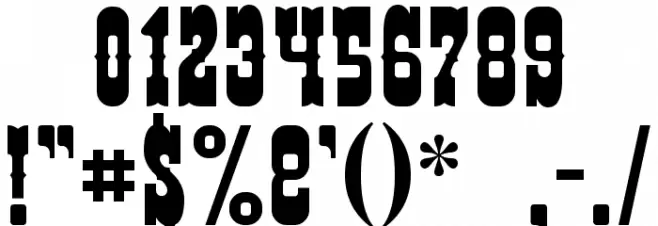 Helldorado Font OTHER CHARS