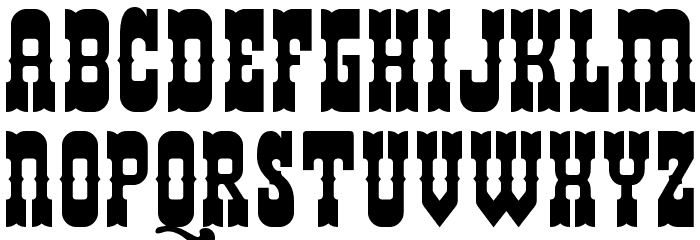 Helldorado Font LOWERCASE