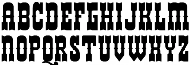 Helldorado Schriftart Kleinbuchstaben