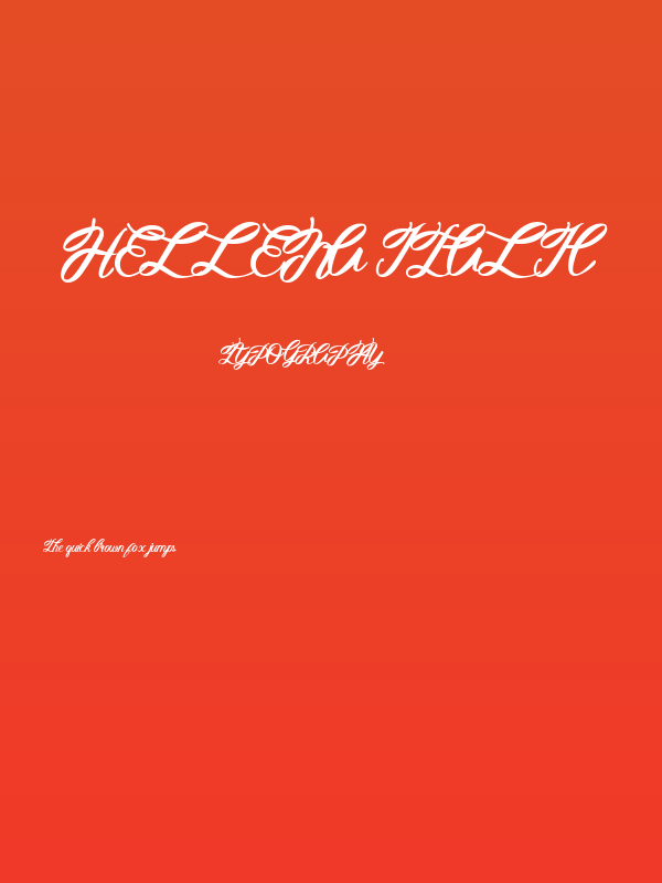 Hellena Italic Poster