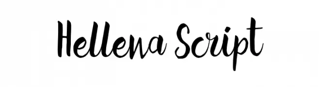 Hellena Script  नि: शुल्क फ़ॉन्ट्स डाउनलोड